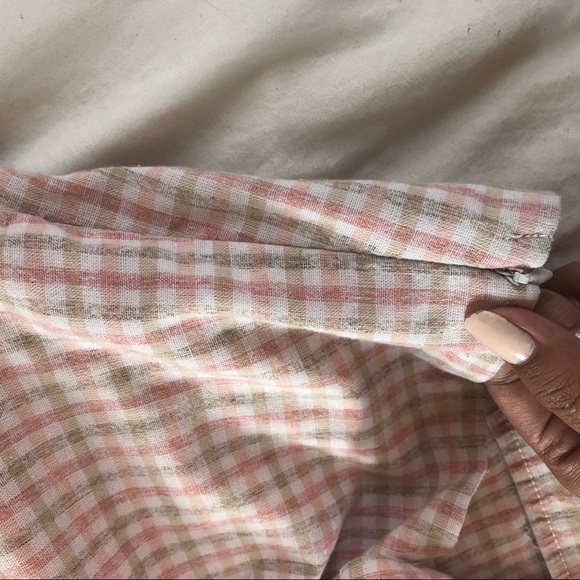 Cinched plaid gingham crop top - Picture 11 of 13